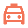 Taxi Icon | Orange Taxi Icon | Orange